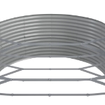 Vaso Giardino Acciaio Verniciato a Polvere 510x140x68 cm Grigio