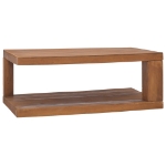 Tavolino da Salotto 90x50x35 cm in Legno Massello di Teak