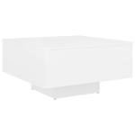 Tavolino da Salotto Bianco 60x60x31,5 cm in Truciolato