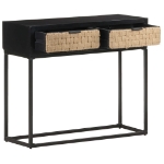 Tavolo Consolle 90x35x76 cm in Legno Massello di Mango