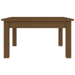 Tavolino da Salotto Miele 55x55x30 cm Legno Massello di Pino