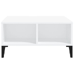 Tavolino da Salotto Bianco 60x60x30 cm in Truciolato