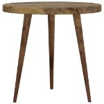 Set di Tavolini 3 pz Marrone Scuro in MDF e Ferro