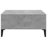 Tavolino da Salotto Grigio Cemento 60x60x30 cm in Truciolato