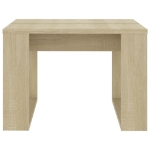 Tavolino di Servizio Rovere Sonoma 50x50x35 cm in Truciolato