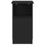 Tavolino Nero 36x30x56 cm in Truciolato