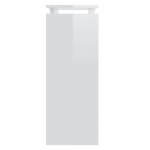 Tavolo Consolle Bianco Lucido 80x30x80 cm in Truciolato