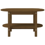 Tavolino da Salotto Miele 80x45x45 cm in Legno Massello di Pino