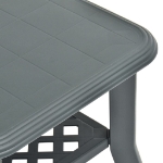 Tavolino da Caffè Verde 90x60x46 cm in Plastica