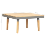 Tavolino da Caffè per Giardino 60x60x31,5 cm Massello di Acacia