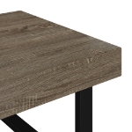 Tavolino da Salotto Grigio e Nero 120x60x40 cm in MDF e Ferro