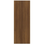 Tavolino Consolle Rovere Marrone 78x30x80 cm Legno Multistrato
