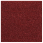 Pannelli Murali 12 pz Rosso Vino 30x30 cm in Tessuto 1,08 m²
