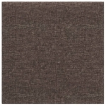 Pannelli Murali 12 pz Tortora 30x30 cm in Tessuto 1,08 m²