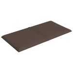 Pannelli Murali 12 pz Tortora 30x15 cm Tessuto 0,54 m²