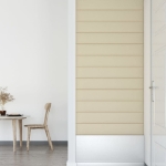 Pannelli Murali 12 pz Crema 90x15 cm in Similpelle 1,62 m²