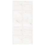 Porta del Granaio Bianca 100x1,8x214 cm Legno Massello di Pino