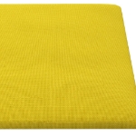 Pannelli Murali 12 pz Giallo Scuro 90x15 cm Tessuto 1,62 m²