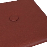 Pannelli Murali 12 pz Rosso Vino 30x15 cm in Similpelle 0,54 m²