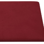 Pannelli Murali 12 pz Rosso Vino 60x30 cm in Velluto 2,16 m²