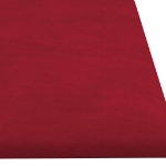 Pannelli Murali 12 pz Rosso Vino 60x15 cm Velluto 1,08 m²