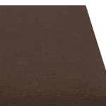 Pannelli Murali 12 pz Marrone 60x15 cm Tessuto 1,08 m²