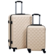 Set Valigie Trolley a Custodia Rigida 2 pz Oro in ABS