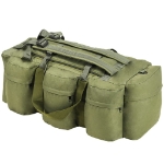 Borsone da Viaggio Stile Militare 3 in 1 90 L Verde Oliva