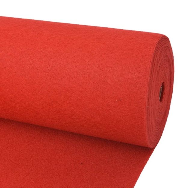 Tappeto Piatto da Esposizione 1,2x12 m Rosso