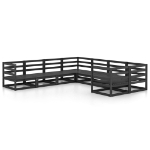 Set Divani da Giardino 8 pz in Legno Massello di Pino