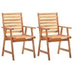 Set Mobili da Pranzo per Giardino 3 pz Legno Massello di Acacia