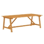 Set Mobili da Pranzo per Giardino 9 pz Legno Massello di Acacia