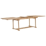 Set da Pranzo per Esterni 9 pz 180-280x100x75 cm Teak Massello