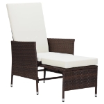 Set Divani da Giardino 2 pz con Cuscini in Polyrattan Marrone