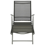 Set Divani da Giardino 3 pz in Textilene e Alluminio Argento