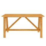 Set Mobili da Pranzo per Giardino 5 pz Legno Massello di Acacia