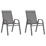 Set da Bistrot per Giardino 3 pz Grigio