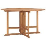 Set da Pranzo Pieghevole per Esterni 5pz Legno Massello di Teak