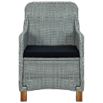 Set Mobili da Pranzo per Giardino 5 pz Grigio Chiaro