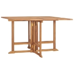 Set da Pranzo Pieghevole per Esterni 5pz Legno Massello di Teak