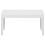 Set Divani da Giardino con Cuscini 4 pz in Plastica Bianco
