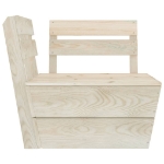 Set Divani da Giardino su Pallet 3 pz in Legno Abete Impregnato
