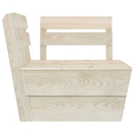 Set Divani da Giardino su Pallet 3 pz in Legno Abete Impregnato