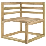 Set Divani da Giardino 5 pz in Legno di Pino Impregnato Verde