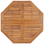 Set da Pranzo Pieghevole per Esterni 5pz Legno Massello di Teak