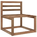 Set Divani Giardino su Pallet 3 pz in Legno di Pino Impregnato