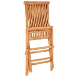 Set da Bistrot 3 pz con Cuscini Antracite in Massello di Teak