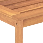 Set da Pranzo per Giardino 4 pz in Legno Massello di Teak