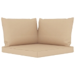 Set Divani da Giardino 11 pz con Cuscini Beige