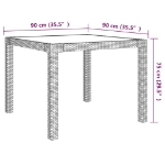 Set da Pranzo da Giardino 5 pz con Cuscini in Polyrattan Grigio